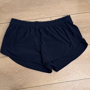 Athleta speedwork 2.5” run shorts navy worn once